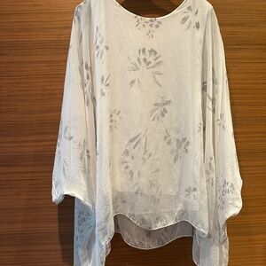 Silk, crepe, chiffon blouse